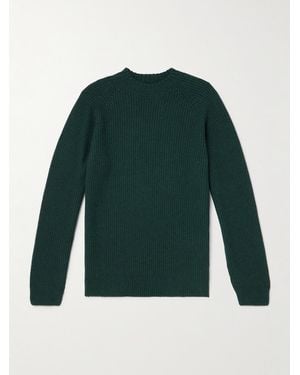 John Smedley Recycled Cashmere And Wool-Blend Jumper - Green