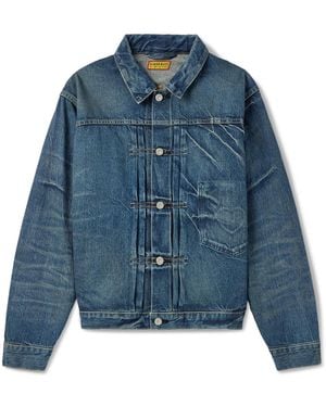Human Made Future Embroidered Denim Jacket - Blue