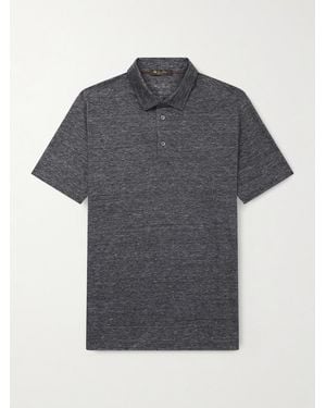 Loro Piana Linen Polo Shirt - Grey