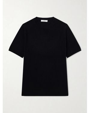 MR P. Knitted Cashmere T-Shirt - Black