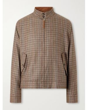 Gabriela Hearst Graham Wool And Silk-blend Blouson Jacket - Brown
