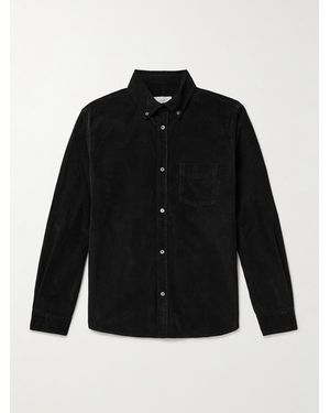 MR P. Cotton-Blend Corduroy Shirt - Black