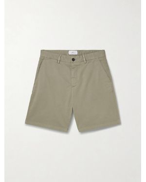 MR P. Straight-Leg Garment-Dyed Cotton-Blend Twill Bermuda Shorts - Green