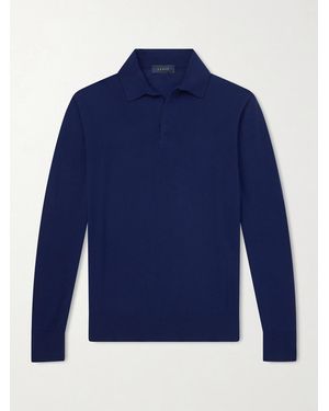 Sease Lasca Virgin Wool Polo Shirt - Blau