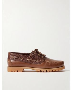 VINNY'S Aztec Bootsschuhe aus Leder - Braun