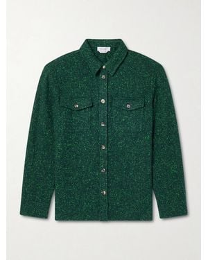 Gabriela Hearst Lucas Wool And Cashmere-blend Overshirt - Green