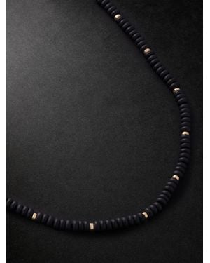 JIA JIA Gold Onyx Necklace - Black