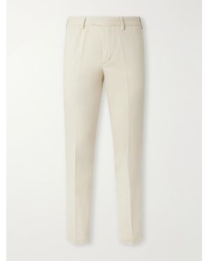 Thom Sweeney Straight-Leg Cotton-Twill Pants - Natural