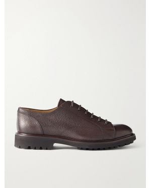 MR P. Full-Grain Leather Derby Shoes - Brown