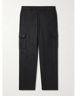 Kardo Straight-leg Wool Trousers - Black