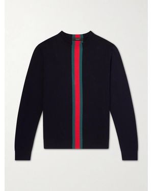 Gucci Knitted Cotton Jumper - Blue