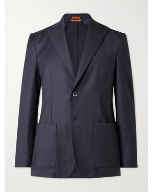 Barena Borgo Virgin Wool-Blend Suit Jacket - Blue