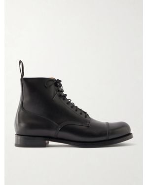 Grenson Randall Leather Lace-Up Boots - Black
