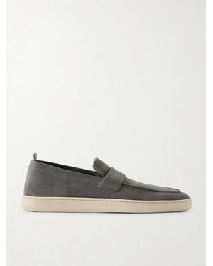 Officine Creative Herbie 001 Suede Loafers - Grey