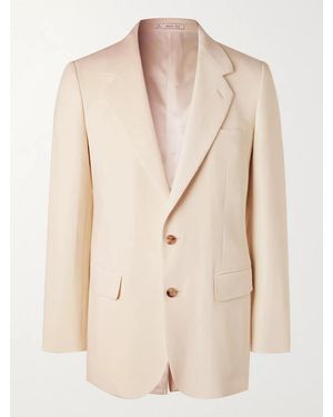 Umit Benan Wool-blend Suit Jacket - Natural