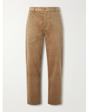 De Bonne Facture Straight-Leg Cotton-Corduroy Suit Trousers - Natural