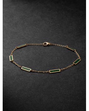 JIA JIA Gold Malachite Bracelet - Black
