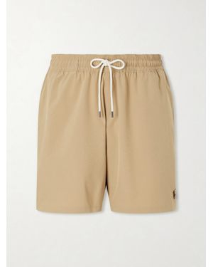 Polo Ralph Lauren Traveller Straight-leg Mid-length Recycled Swim Shorts - Natural
