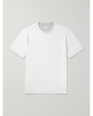 Eleventy Giza Cotton-Jersey T-Shirt - White