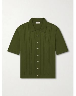 Piacenza 1733 Knitted Cotton Shirt - Green