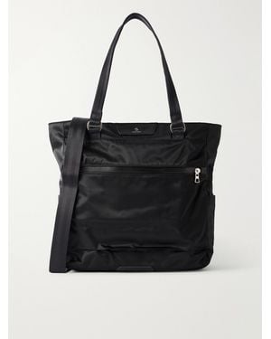master-piece Progress 2Way Leather-Trimmed Twill Tote Bag - Black
