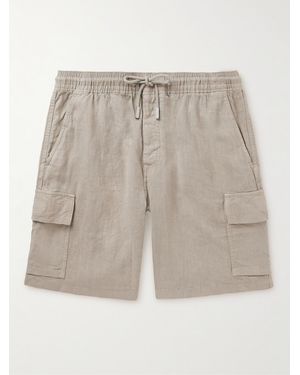 Vilebrequin Baie Straight-Leg Linen Drawstring Cargo Shorts - Natural
