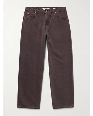 Our Legacy Vast Wide-Leg Pigment-Dyed Jeans - Brown
