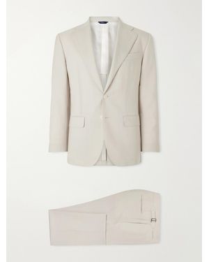 Thom Sweeney Wool Suit - Natural