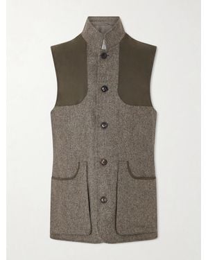 James Purdey & Sons Wool-tweed Gilet - Green