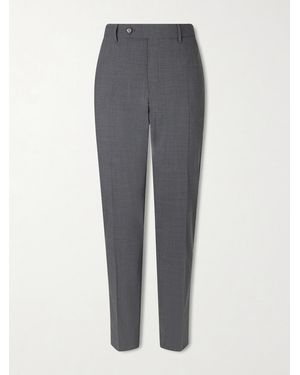 Slowear Tapered Virgin Wool-Blend Suit Trousers - Grey