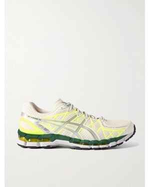 Asics Gel-Kayano 20 Rubber-Trimmed Mesh Trainers - Green