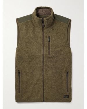 James Purdey & Sons Shell-Trimmed Bouclé Gilet - Green