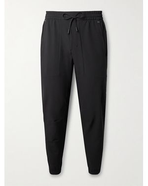 lululemon License To Train Slim-Fit Tapered Stretch Recycled-Shell Track Trousers - Black