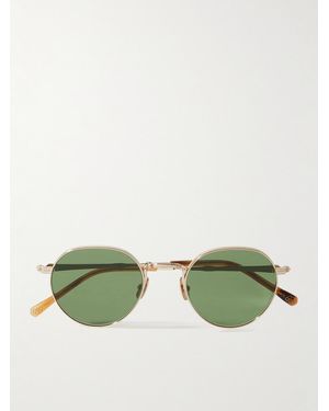 Mr. Leight Hachi Round-Frame-Tone Sunglasses - Green