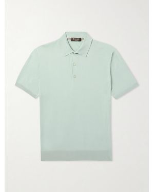 Loro Piana Polohemd aus Ice Wish®-Wolle - Grün
