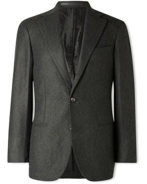 J. Mueser Waverly Wool-Twill Blazer - Black