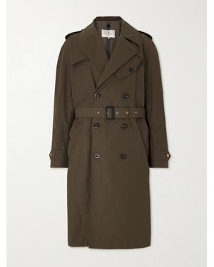 Private White V.c. The Despatch Rider's Double-Breasted Belted Cotton Trench Coat - Natural