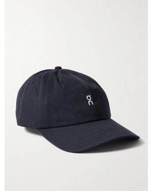 On Shoes All Day Logo-Embroidered Cott-Twill Baseball Cap - Blue