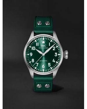 IWC Schaffhausen Big Pilot's Automatic 43Mm Stainless Steel And Rubber Watch, Ref. No. Iw329306 - Green
