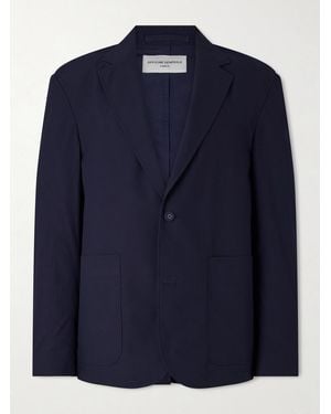 Officine Generale Cyril Organic Cotton-Poplin Suit Jacket - Blue