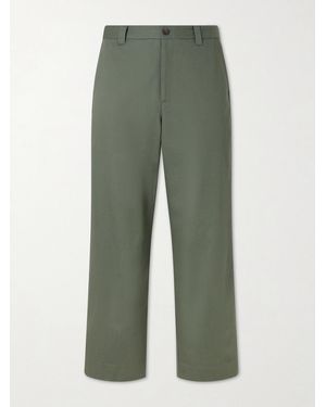 Aimé Leon Dore Straight-Leg Cotton-Canvas Pants - Green