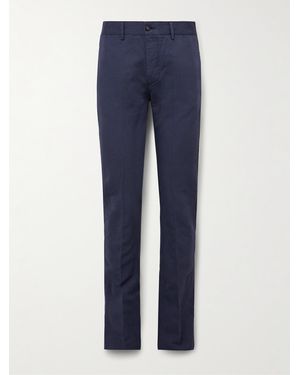Massimo Alba Pantaloni Slim-Fit A Gamba Dritta - Blu