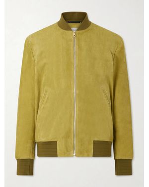 Paul Smith Suede Bomber Jacket - Green