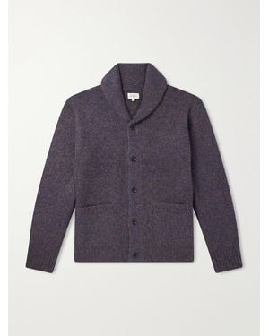 Hartford Alpaca, Yak, And Wool-Blend Cardigan - Blue