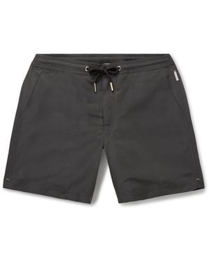 Orlebar Brown Bulldog Straight-Leg Mid-Length Recycled Swim Shorts - Gray