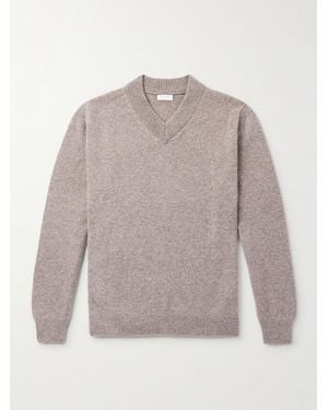 Sunspel Pullover aus Wolle - Grau