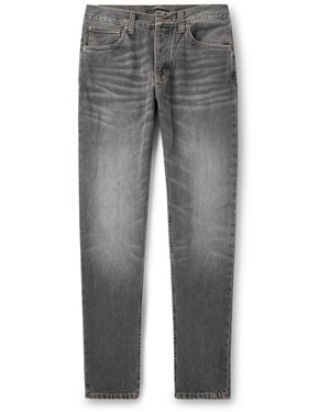 Nudie Jeans Steady Eddie Ii Straight-leg Jeans - Gray