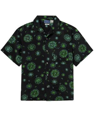 Blue Blue Japan Printed Woven Shirt - Green