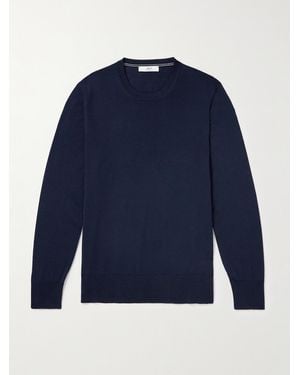 MR P. Merino Wool Jumper - Blue