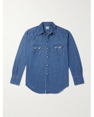 Orslow Denim Western Shirt - Blue